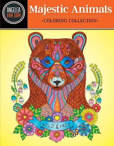 Hello Angel Majestic Animals Coloring Collection