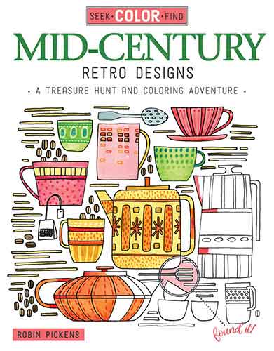 Seek, Color, Find Mid-Century Retro Design