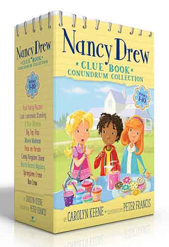 Nancy Drew Clue Book Conundrum Collection (Boxed Set): Pool Party Puzzler; Last Lemonade Standing; A Star Witness; Big Top Flop; Movie Madness; Pets on Parade; Candy Kingdom Chaos; World Record Mystery; Springtime Crime; Boo Crew