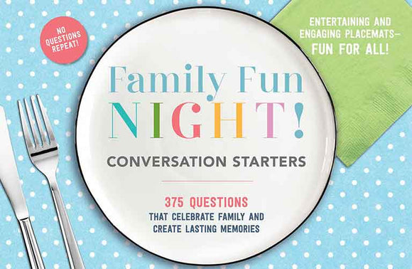 The Family Fun Night Conversation Starters Placemats
