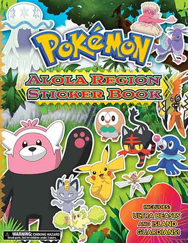 Pokémon Alola Region Sticker Book