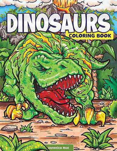 Dinosaurs Coloring Book: Fun Facts and Awesome Coloring Pages
