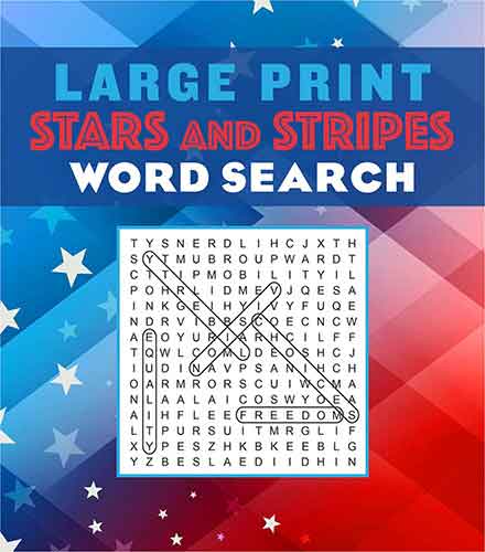 Large Print Stars and Stripes Word Search