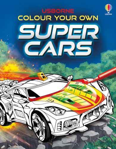 Colour Your Own Supercars