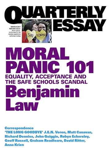 Moral Panic 101: Equality, Acceptance and the Safe Schools Scandal: Quarterly Essay 67