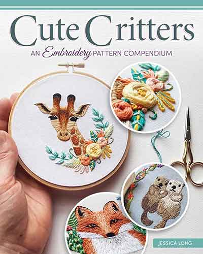Animal Embroidery Workbook: Step-by-Step Techniques & Patterns for 30 Cute Critters & More