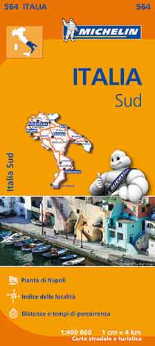 ITALY SOUTH - MICHELIN REGIONAL MAP 564