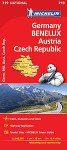 GERMANY, BENELUX, AUSTRIA, CZECH REPUBLIC - MICHELIN MAP 719