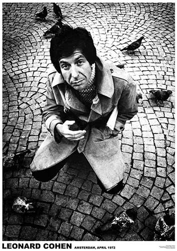 Leonard Cohen - Amsterdam 1972 Poster