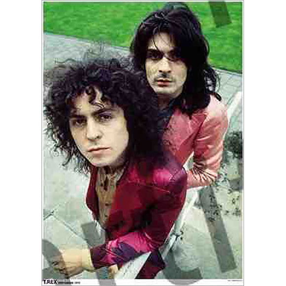 T-Rex - Marc Bolan and Mickey Finn Amsterdam 1972 Poster