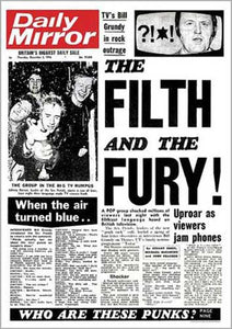 Filth Fury - Daily Mirror Poster