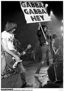 Ramones - Roadhouse London 1977 Poster