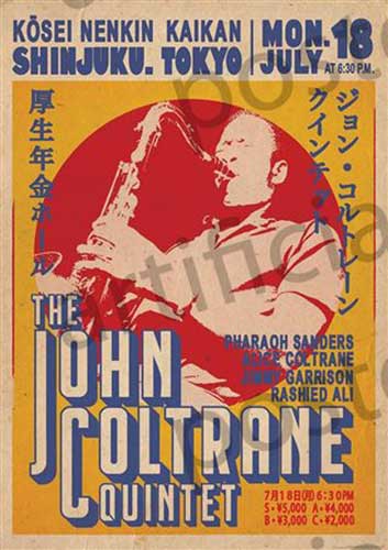 The John Coltrane Quintet - Shinjuku Tokyo Poster