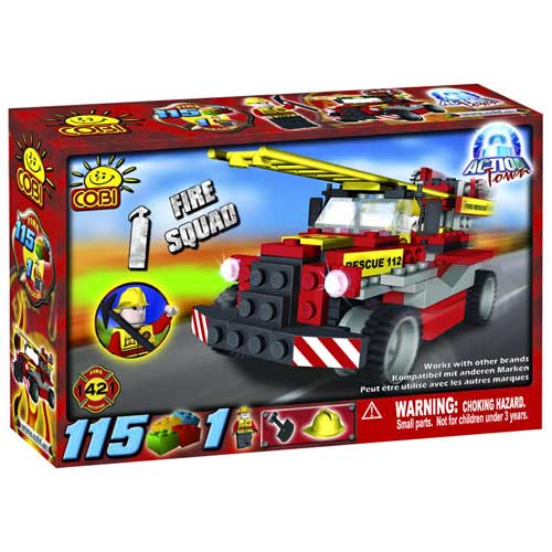 Action Town - 115 Piece Fire Squad  Construction Set