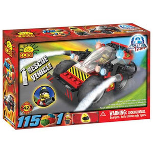 Action Town - 115 Piece Rescue Vehicle Construction Set