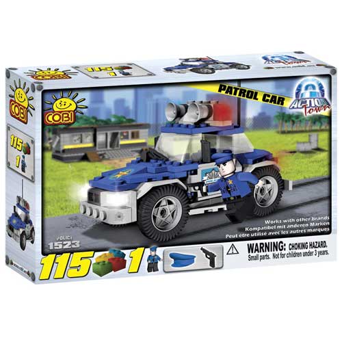 Action Town - 115 Piece Police Patrol Car Construction Set