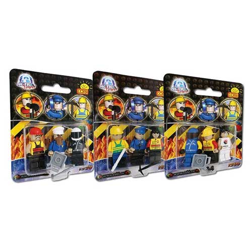 Action Town - 3 Piece Figure Set Construction Set