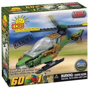 Small Army - 60 Piece Gamma Military Helicopter Construction Set