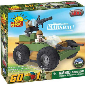 Small Army - 60 Piece Marshal Military Vehicle Construction Set