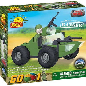 Small Army - 60 Piece Ranger Military Vehicle Construction Set