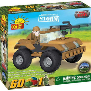 Small Army - 60 Piece Storm Military Vehicle Construction Set