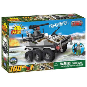 Small Army - 100 Piece Wolverine Military Vehicle Construction Set