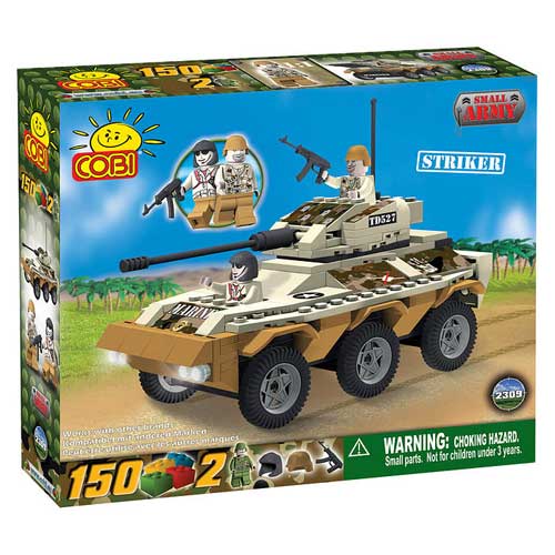 Small Army - 150 Piece Striker Transporter Tank Military Vehicle Construction Set