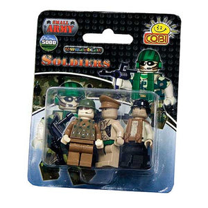 Small Army - 3 Piece Army Men Figure Set Construction Set