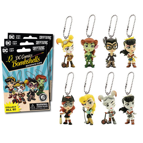 DC Comics Bombshells - Lil Bombshells Backpack Clips (Series 1) Blind Bags - Set of 18