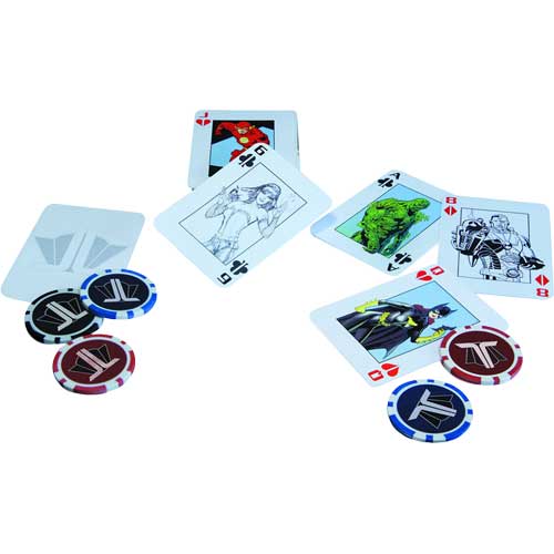 Justice League (Comics) - Poker Set (Cards and Chips)
