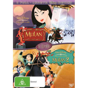 Mulan (1998) / Mulan 2 (2 Full-Length Disney Movies)