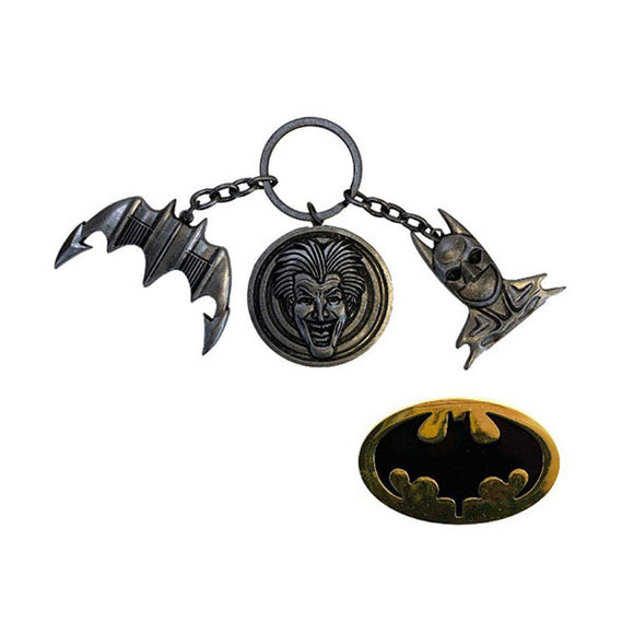 Batman (1989) Keychain & Pin Set