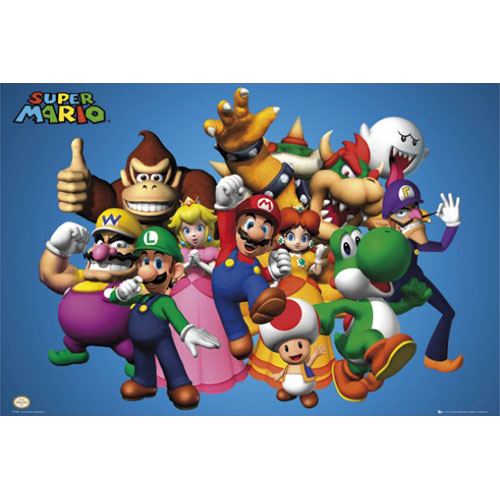 Nintendo Super Mario Cast Poster