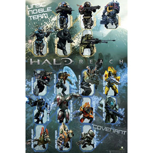 Halo Reach - Characters Poster