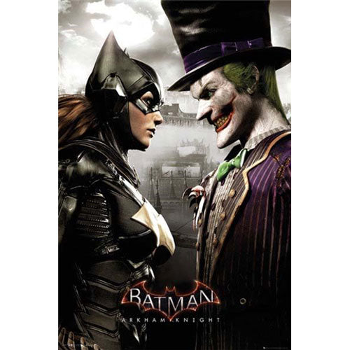 Batman: Arkham Knight - Batgirl & Joker Poster
