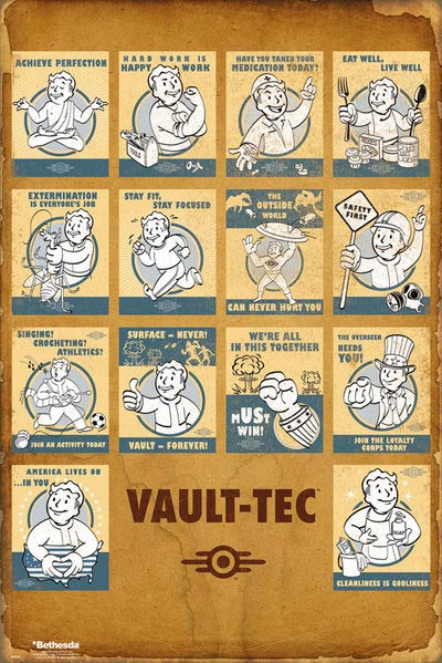 Fallout 4 - Vault Tec Compilation Poster