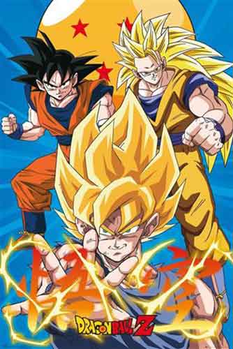 Dragon Ball Z - 3 Gokus Evo Poster