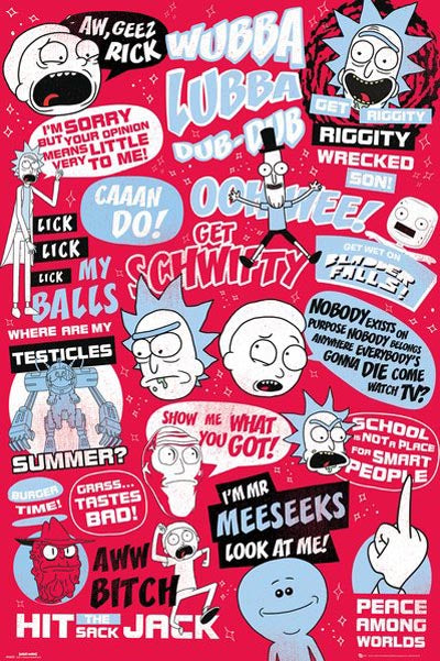 Rick and Morty - Quotes Poster