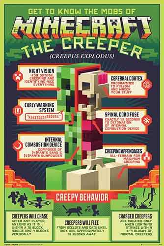 Minecraft - Creepy Behaviour Poster