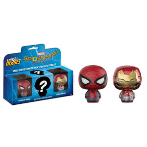 Spider-Man: Homecoming - Spider-Man Homemade Suit, Iron Man & Mystery Pint Size Heroes Figurine - Set of 3