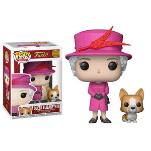 Royal Family - Queen Elizabeth II with Corgi Pop! Vinyl Figure