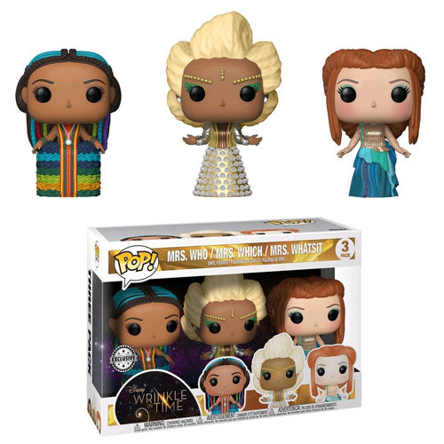 A Wrinkle in Time - Mrs Who, Mrs Which & Mrs Whatsit US Exclusive Pop! Vinyl Figure - Set of 3