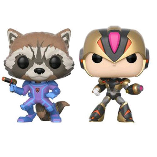 Marvel vs Capcom: Infinite - Rocket Raccoon vs. Mega Man X Player 2 Pop! Vinyl Figures - Set of 2