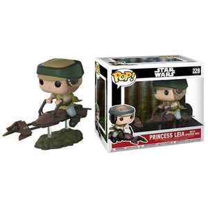 Star Wars - Leia on Speeder Bike (with chase) Pop! Deluxe Vinyl Figure