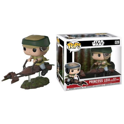 Star Wars - Leia on Speeder Bike (with chase) Pop! Deluxe Vinyl Figure