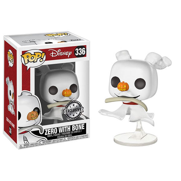 The Nightmare Before Christmas - Zero with Bone US Exclusive Pop! Vinyl Figure