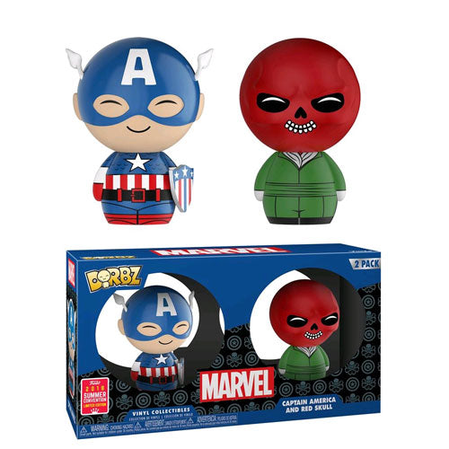 Marvel Comics - Captain America & Red Skull SDCC 2018 Dorbz Figures - Set of 2