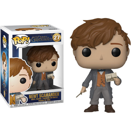 Fantastic Beasts 2: The Crimes of Grindelwald - Newt with Postcard US Exclusive Pop! Vinyl Figure