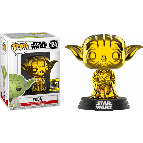 Star Wars - Yoda Gold Chrome SW19 US Exclusive Pop! Vinyl Figure