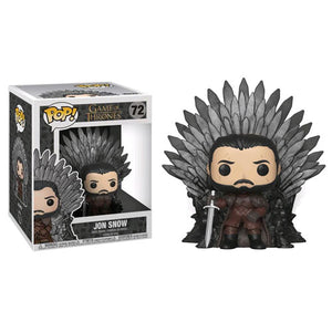 A Game of Thrones - Jon Snow on Iron Throne Pop! Deluxe Vinyl Figure